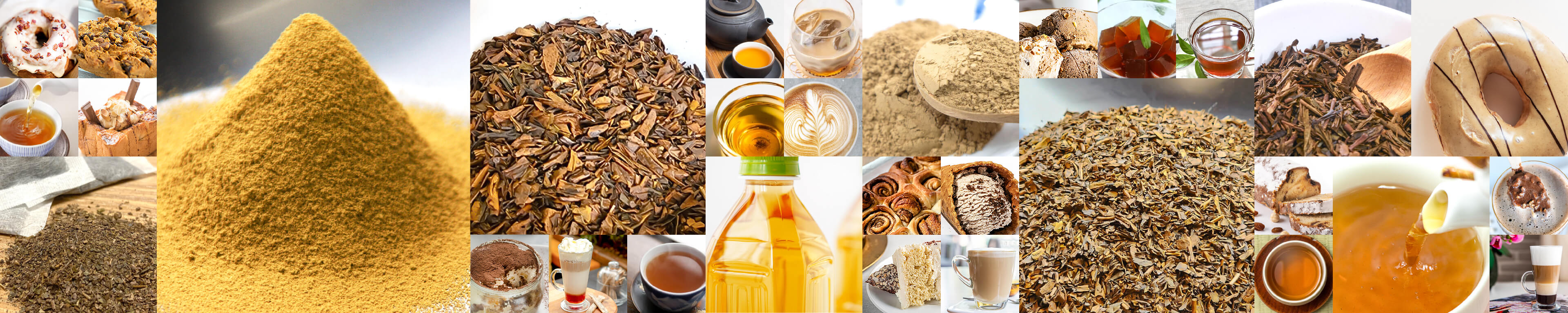 Foods and beverages made with hojicha